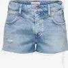 ONLY Denim Shorts Regular Jeans Vally Dames Blauw