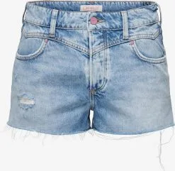 ONLY Denim Shorts Regular Jeans Vally Dames Blauw