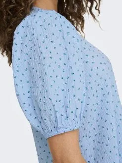 ONLY Midi Jurken Jurk Dames Blauw -ONLY Elegant winkel 12c0dddf08b7cc873584125d22de334d