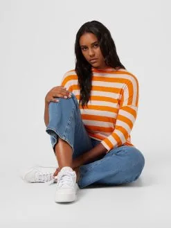 ONLY CARMAKOMA Shirts Met 3/4 Mouw Shirt LICAP Dames Oranje -ONLY Elegant winkel 12e0783db62ad5e767683629a0ff042a