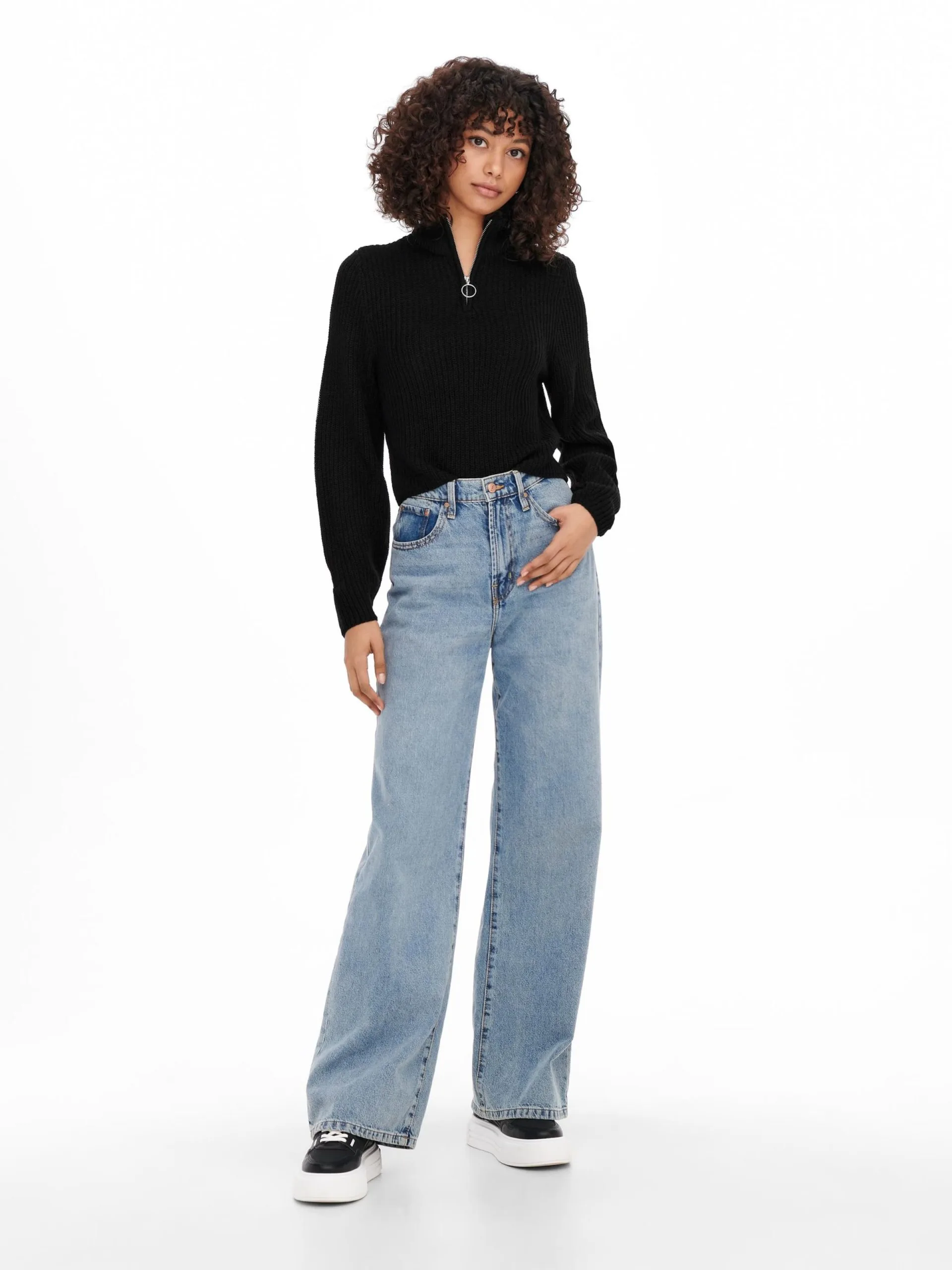 ONLY Coltruien Trui Ava Nicoya Dames Zwart 4 ONLY Coltruien Trui Ava Nicoya Dames Zwart - Afbeelding 4