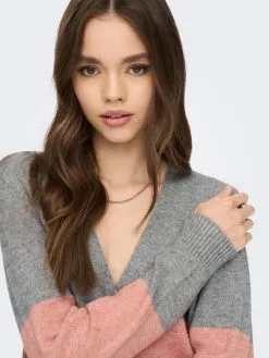 ONLY Vesten Gebreid Vest Lesly Dames Grijs Gemêleerd -ONLY Elegant winkel 135fe8014d2b2357d0b77bb97915af28