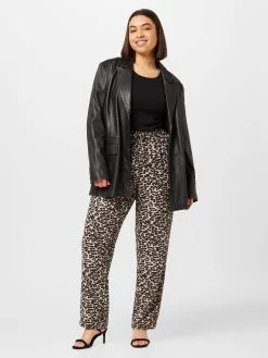 ONLY CARMAKOMA Pantalons Regular Broek Luxmie Dames Grijs / Zwart -ONLY Elegant winkel 14376e758c6170ec73cf149b8d46e6a0