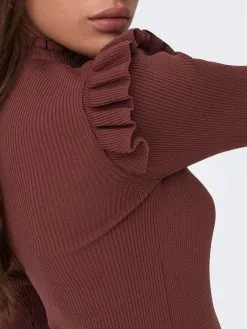 ONLY Fijngebreide Truien Trui Sia Sally Dames Oudroze -ONLY Elegant winkel 1485b33f226688992bca796f14d93978