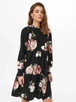 ONLY Jerseyjurken Jurk Elcos Emma Dames Zwart -ONLY Elegant winkel 14c2524264edc97e3ea86ce2b4ba75f6