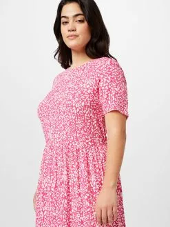 ONLY CARMAKOMA Midi Jurken Jurk Sirina Dames Pink -ONLY Elegant winkel 15042cc7d85022b50d8afc94c72fadcf