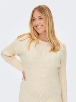 ONLY CARMAKOMA Gebreide Jurken Gebreide Jurk Fia Katia Dames Natuurwit 13 ONLY CARMAKOMA Gebreide Jurken Gebreide Jurk Fia Katia Dames Natuurwit -ONLY Elegant winkel 153f4075df8dbc530e34ac32dd89482f