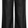 ONLY Leren Broeken Wide Leg Broek HOPE-MADY Dames Zwart