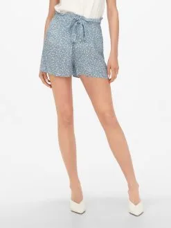 ONLY Shorts Loosefit Broek Romina Dames Smoky Blue -ONLY Elegant winkel 163c6e2d9881852fdfe709581943ba96