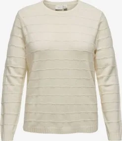 ONLY CARMAKOMA Fijngebreide Truien Trui Dames Greige