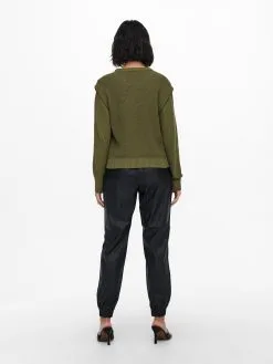 ONLY Basic Truien Trui Birch Dames Olijfgroen -ONLY Elegant winkel 16ea3fc5569608f6942544e91b910b31