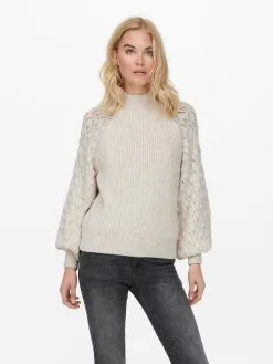 ONLY Fijngebreide Truien Trui Freeze Dames Wit -ONLY Elegant winkel 176cefe41eae40163735bb78df2d89c0