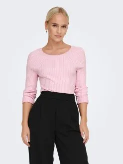 ONLY Fijngebreide Truien Trui Meddi Dames Lichtroze -ONLY Elegant winkel 1777488132ab81b66c15820dd4a30f2f