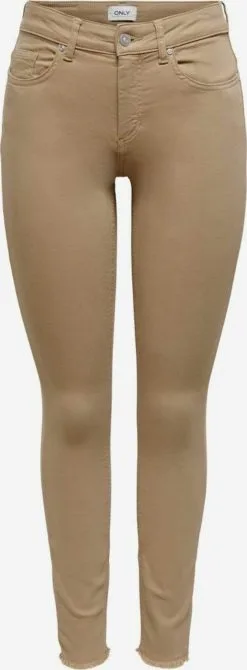 ONLY Jeans Skinny Jeans Dames Beige
