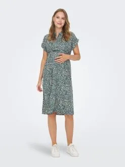 ONLY MATERNITY Blousejurken Blousejurk Dames Groen -ONLY Elegant winkel 18938a3409d52efe2bbcfe01877190ee