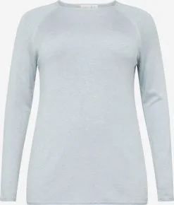 ONLY CARMAKOMA Fijngebreide Truien Trui Dames Smoky Blue