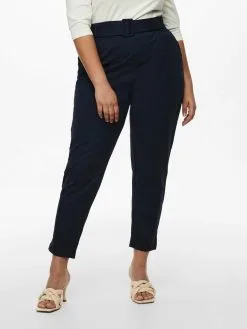 ONLY CARMAKOMA Pantalons Tapered Broek Dames Donkerblauw -ONLY Elegant winkel 18be686c02854a1ddd14a352edc9fc9f