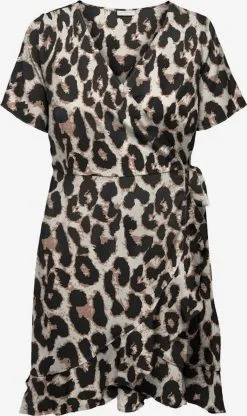 ONLY CARMAKOMA Mini Jurken Jurk Dames Beige