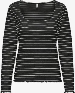 ONLY Longsleeves Shirt Anits Dames Zwart