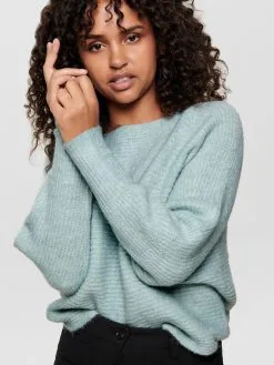 ONLY Fijngebreide Truien Trui Daniella Dames Jade Groen -ONLY Elegant winkel 194339ba0663966719349b66339b3e91