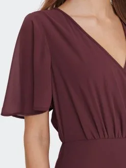 ONLY Maxi Jurken Jurk Dames Bruin -ONLY Elegant winkel 194bcb0d8af76f639fd20dc59e9056d2