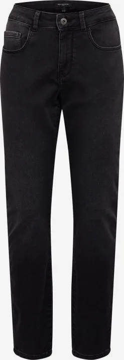 ONLY CARMAKOMA Straight Regular Jeans CARVICKY Dames Zwart