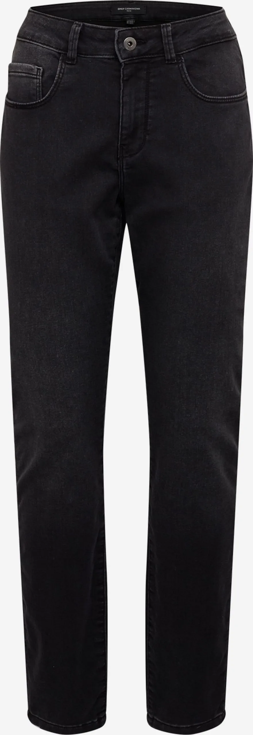 ONLY CARMAKOMA Straight Regular Jeans CARVICKY Dames Zwart 1 ONLY CARMAKOMA Straight Regular Jeans CARVICKY Dames Zwart