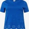 ONLY CARMAKOMA T-shirts Shirt CARNETE Dames Royal Blue/koningsblauw