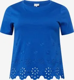ONLY CARMAKOMA T-shirts Shirt CARNETE Dames Royal Blue/koningsblauw