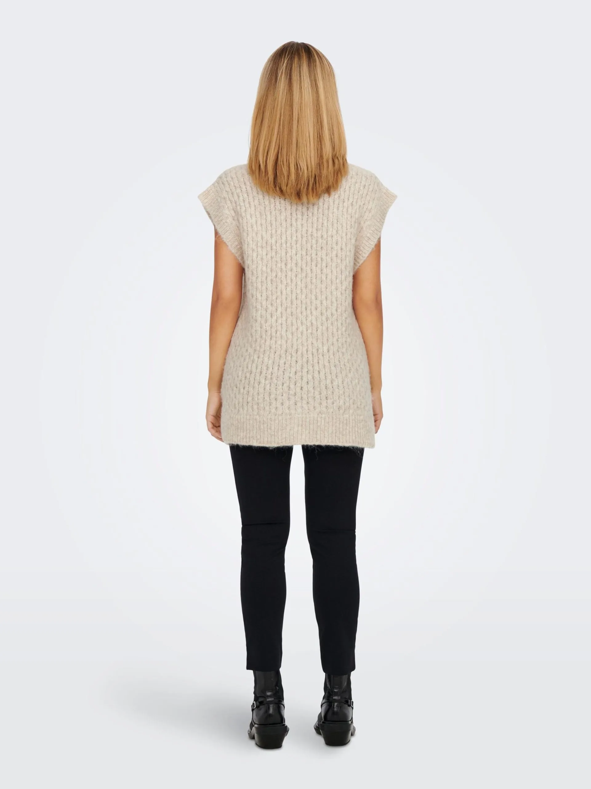 ONLY Fijngebreide Truien Trui Dames Greige 4 ONLY Fijngebreide Truien Trui Dames Greige - Afbeelding 4