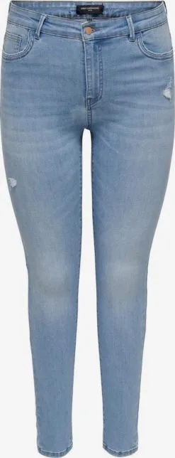 ONLY CARMAKOMA Jeans Skinny Jeans Sally Dames Lichtblauw