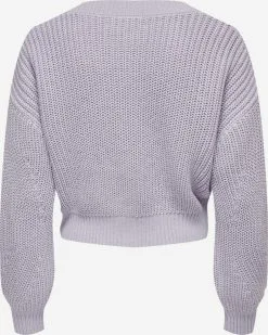 ONLY Vesten Gebreid Vest Dames Lichtlila -ONLY Elegant winkel 1a6fb1484421c1ecc8a3d444969be3b5