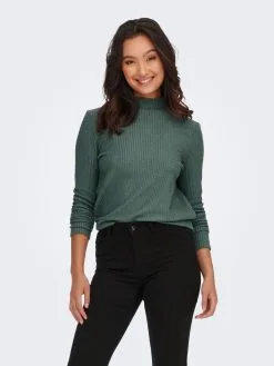 ONLY Longsleeves Shirt DORA Dames Donkergroen -ONLY Elegant winkel 1ae11e28f78da07cc5eb6fe545b5a038