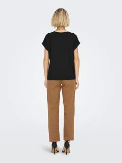 ONLY T-shirts Shirt MOSTER Dames Zwart -ONLY Elegant winkel 1b748f4a7cb07fbba1bba817ca763146