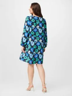 ONLY CARMAKOMA Mini Jurken Jurk CARARWEN Dames Blauw / Navy -ONLY Elegant winkel 1c5051cd6819ce2532a9107bba227680