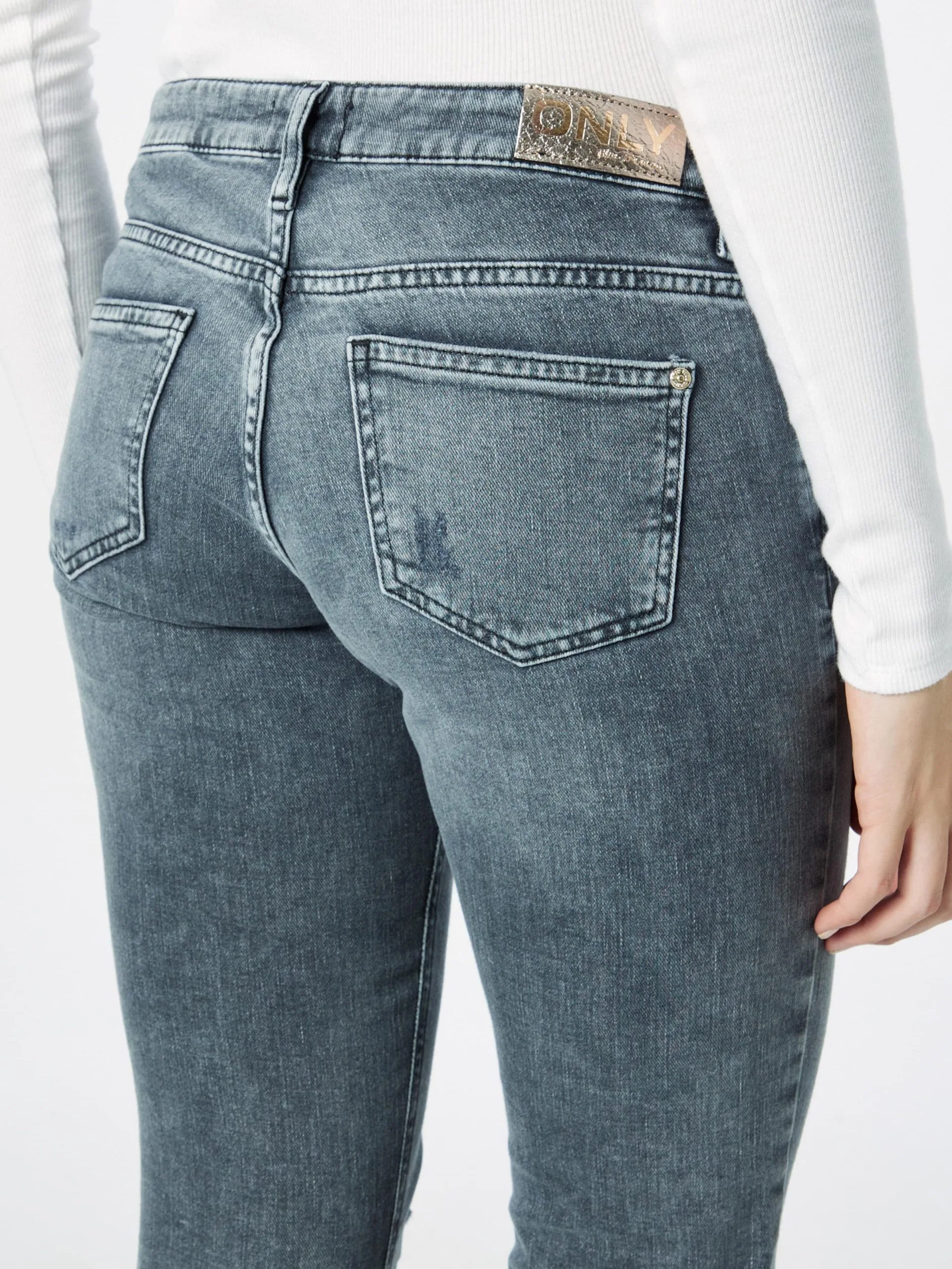 ONLY Jeans Slimfit Jeans SUI Dames Grijs 2 ONLY Jeans Slimfit Jeans SUI Dames Grijs - Afbeelding 2