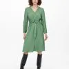 ONLY Blousejurken Blousejurk MALLA Dames Donkergroen