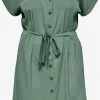 ONLY CARMAKOMA Blousejurken Blousejurk Dames Mintgroen