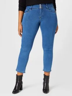 ONLY CARMAKOMA Denim Shorts Slimfit Jeans CARANNA Dames Blauw -ONLY Elegant winkel 1d23e45addcc6bc488c2825af0b43faf