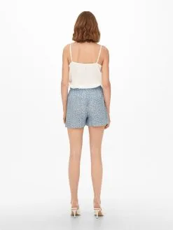 ONLY Shorts Loosefit Broek Romina Dames Smoky Blue -ONLY Elegant winkel 1d7039393dd46f0c3bec2cf022f58494