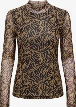 ONLY Longsleeves Shirt ERICA Dames Bruin / Chocoladebruin