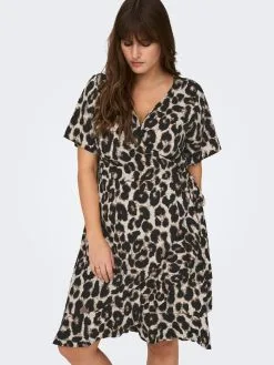 ONLY CARMAKOMA Mini Jurken Jurk Dames Beige -ONLY Elegant winkel 1d9c4d1500e7b2e75b12c61393aa5207