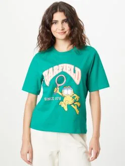 ONLY T-shirts Shirt GARFIELD Dames Jade Groen -ONLY Elegant winkel 1db4cfb4babf808addd7ed79d9b7ab56