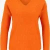 ONLY Fijngebreide Truien Trui CAMILLA Dames Oranje