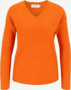 ONLY Fijngebreide Truien Trui CAMILLA Dames Oranje