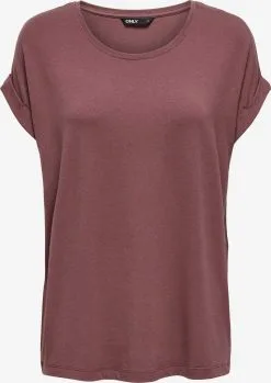 ONLY T-shirts Shirt Moster Dames Roestrood