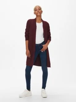 ONLY Vesten Gebreid Vest Jade Dames Bordeaux -ONLY Elegant winkel 1f3a71e8fc3a2234f1755b3f96f4d8f0