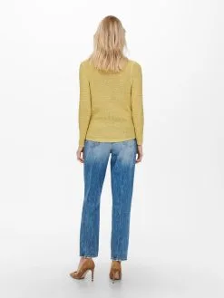 ONLY Basic Truien Trui Geena Dames Mosterd -ONLY Elegant winkel 1fb67454b65955ca60117687a8404d65