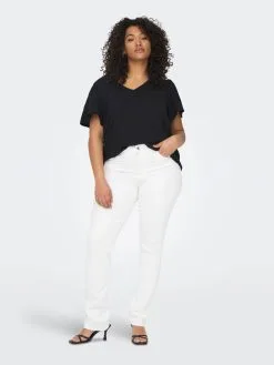 ONLY CARMAKOMA Straight Regular Jeans CARAUGUSTA Dames Wit -ONLY Elegant winkel 1fb6d39a2456b9ac9ff021705ca805bd