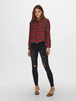 ONLY Jeans Skinny Jeans Coral Dames Zwart -ONLY Elegant winkel 1fefc83f6104f34fc9e8f9820fbe5f7d